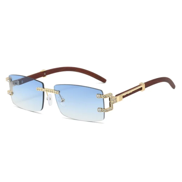 VVSM 2.5ct Rimless Wood Sunglasses - Image 4