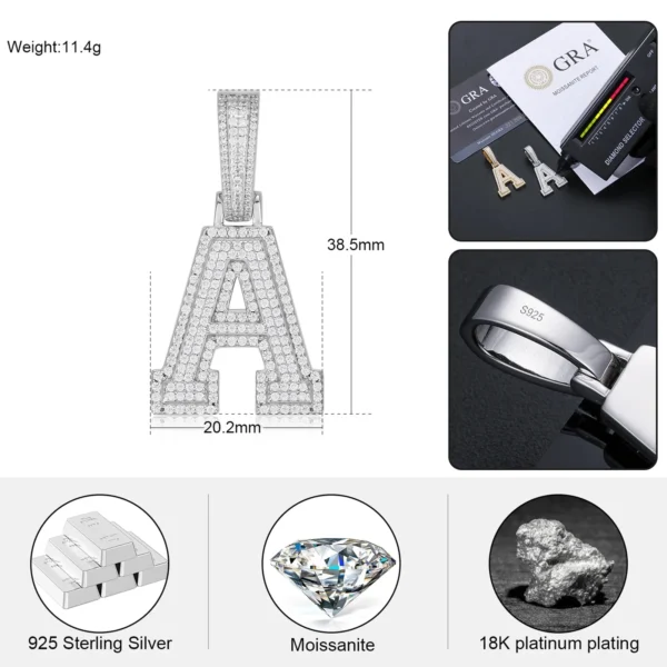 VVS Alphabet Pendants - Image 5