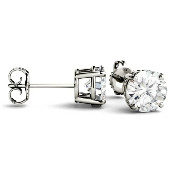 2ct VVS Stud Earrings - Image 2